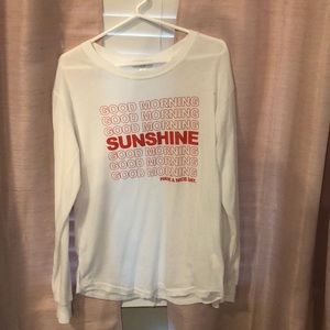 Long sleeve thank you shirt